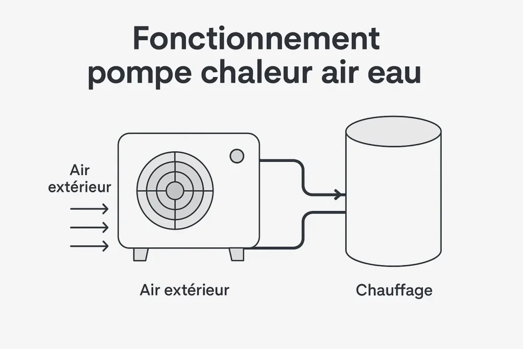 fonctionnement pompe chaleur air eau